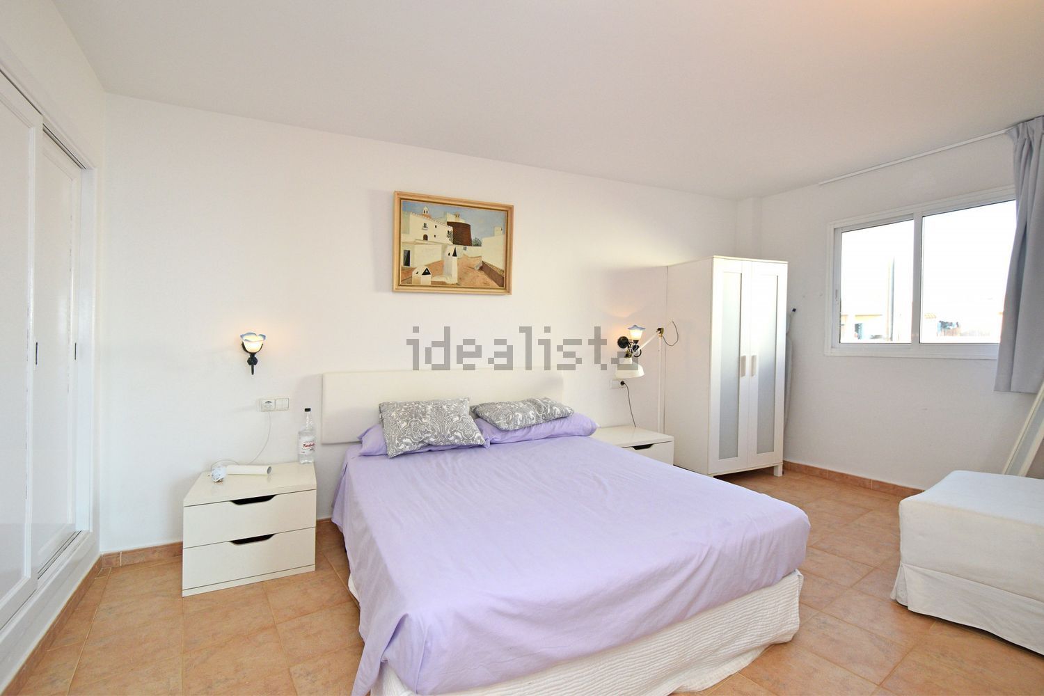 Seafront attic in Santa Eulalia del Río — Bedroom