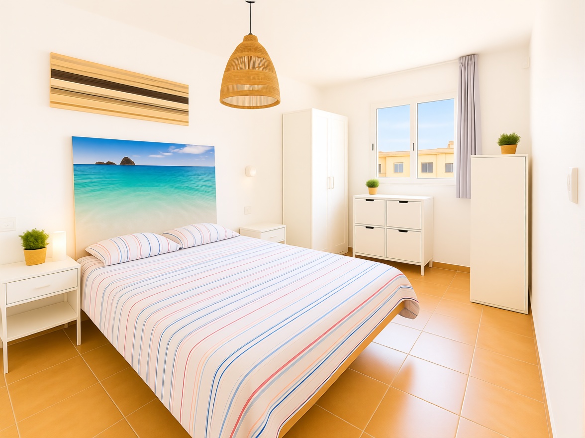 Seafront attic in Santa Eulalia del Río — Bedroom