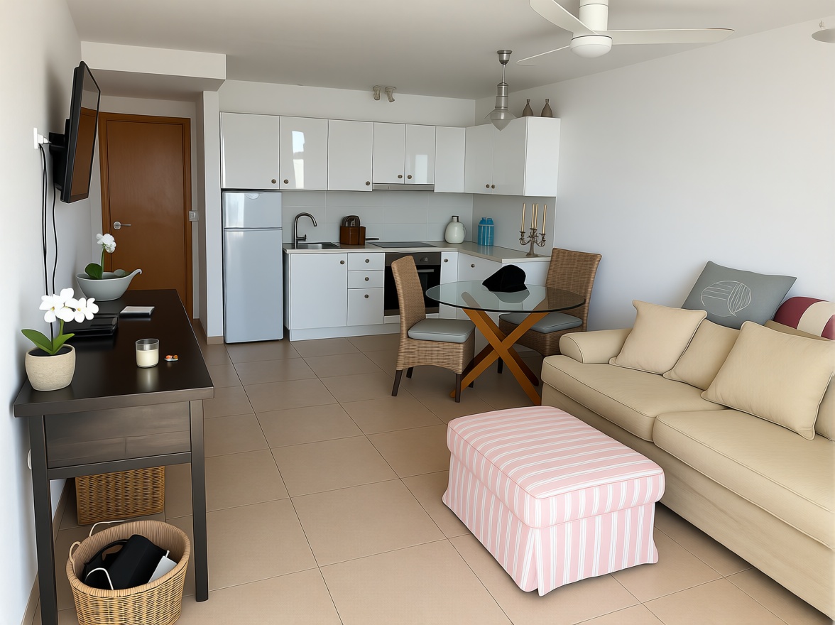 Beachfront flat in Santa Eulalia del Río — Living room