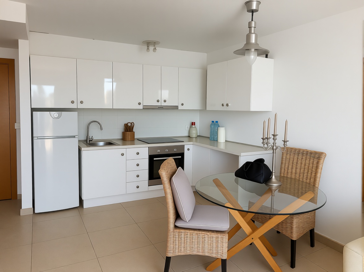 Beachfront flat in Santa Eulalia del Río — Kitchen
