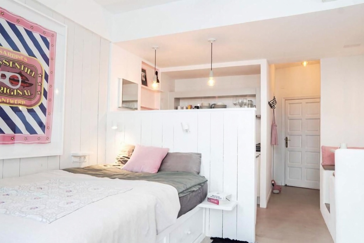 Beachfront studio in Ibiza — Bedroom