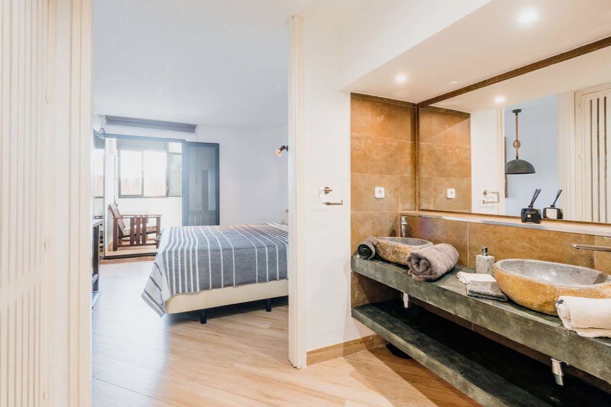 Wohnung in erste Strandlinie in Eivissa — Schlafzimmer