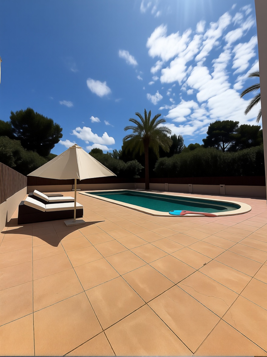 Beachfront flat in Sant Josep de sa Talaia — Pool