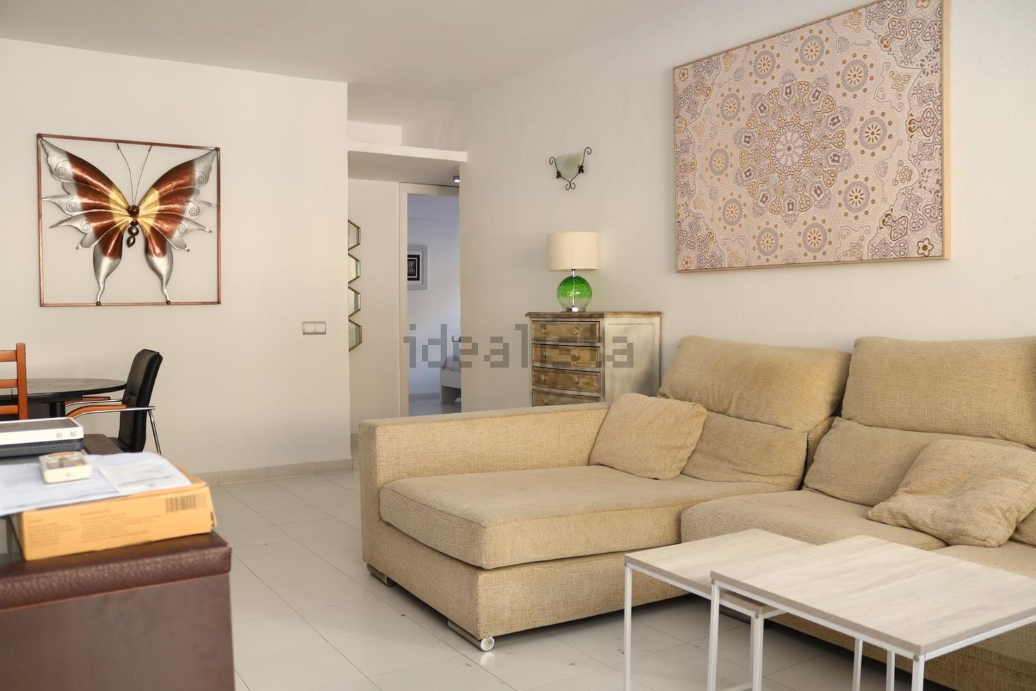 Wohnung in erste Strandlinie in Santa Eulalia del Río — Wohnzimmer