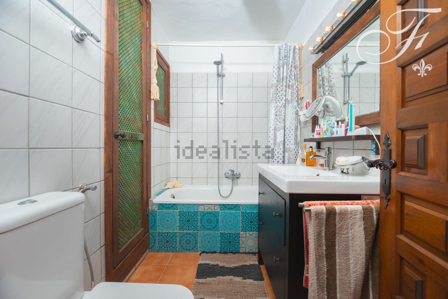 Wohnung in erste Strandlinie in Santa Eulalia del Río — Bad