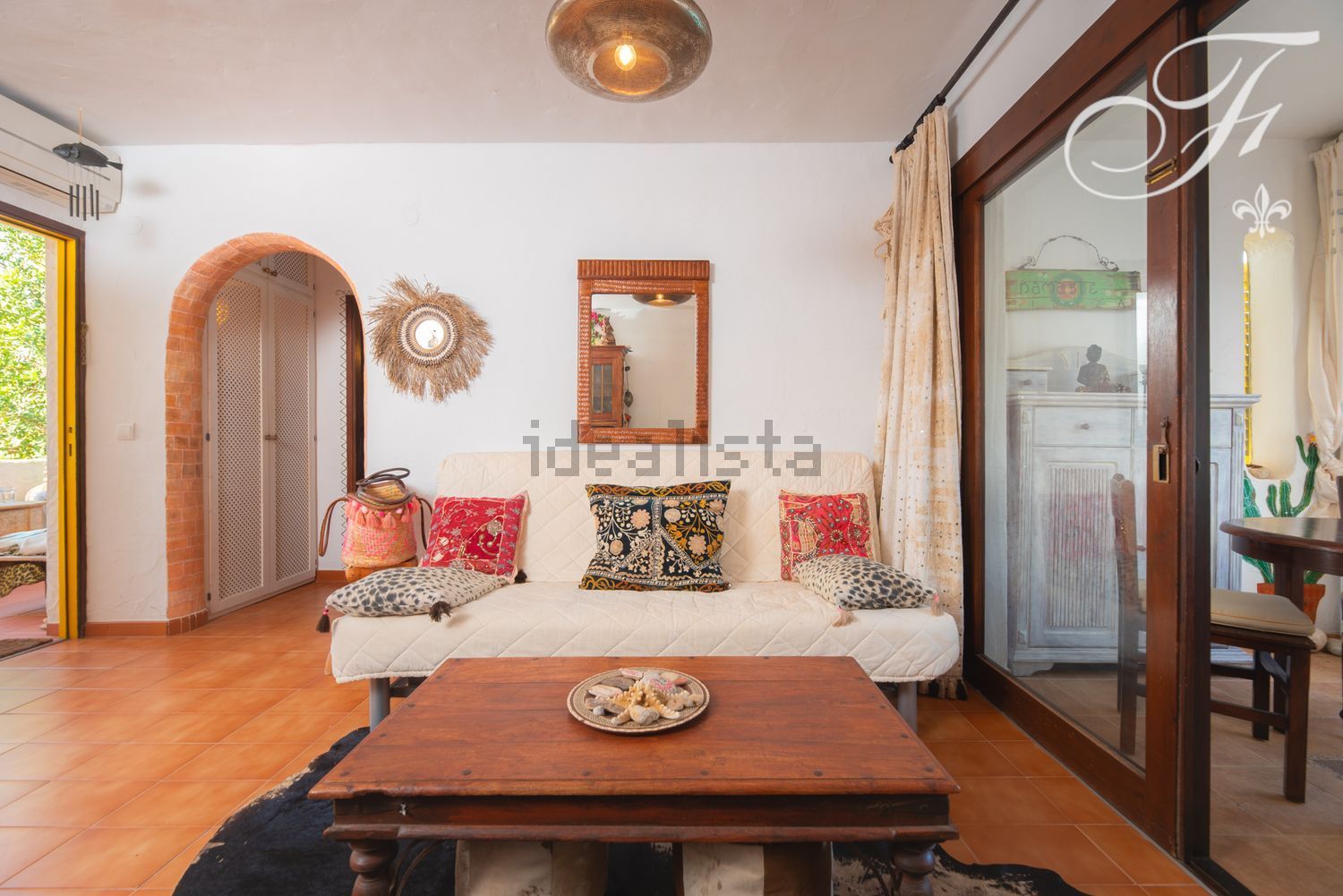 Wohnung in erste Strandlinie in Santa Eulalia del Río — Wohnzimmer