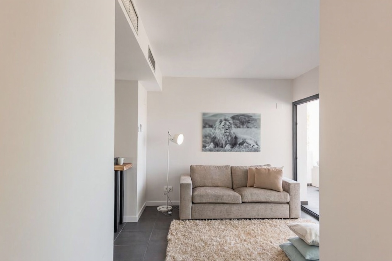Beachfront flat in Sant Josep de sa Talaia — Living room