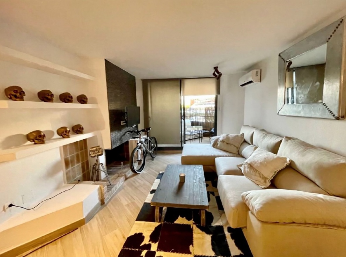 Wohnung in erste Strandlinie in Eivissa — Wohnzimmer