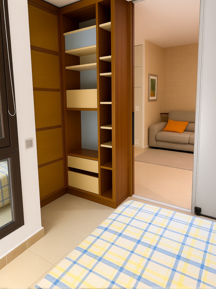 Beachfront flat in Sant Antoni de Portmany — Bedroom