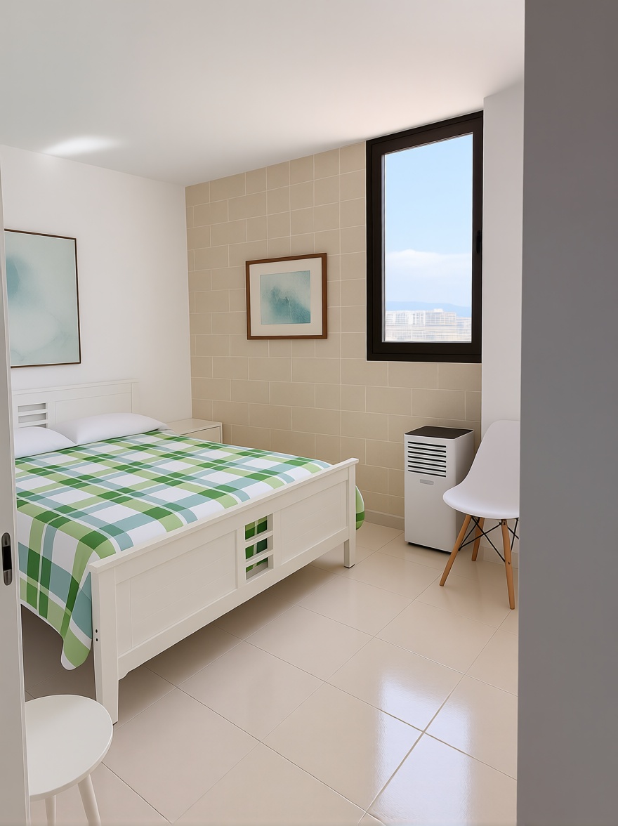 Beachfront flat in Sant Antoni de Portmany — Bedroom