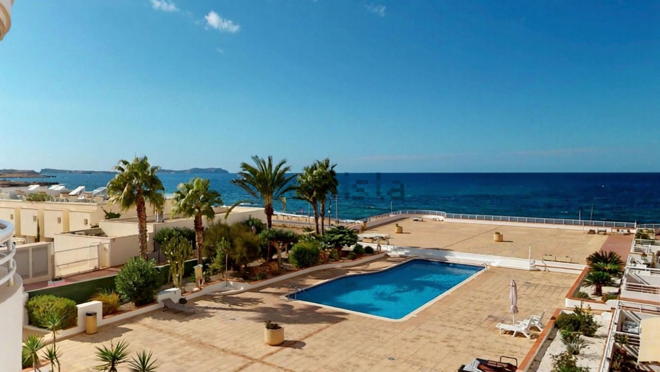 Beachfront flat in Sant Josep de sa Talaia — Sea view