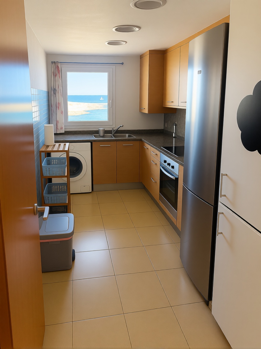 Beachfront flat in Sant Josep de sa Talaia — Kitchen