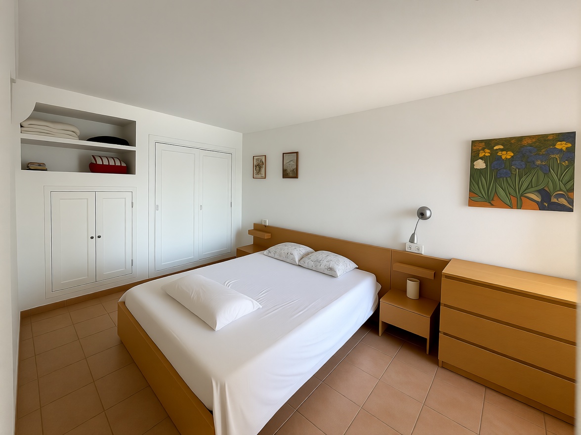 Seafront attic in Santa Eulalia del Río — Bedroom