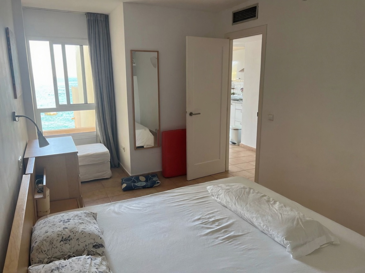 Seafront attic in Santa Eulalia del Río — Bedroom