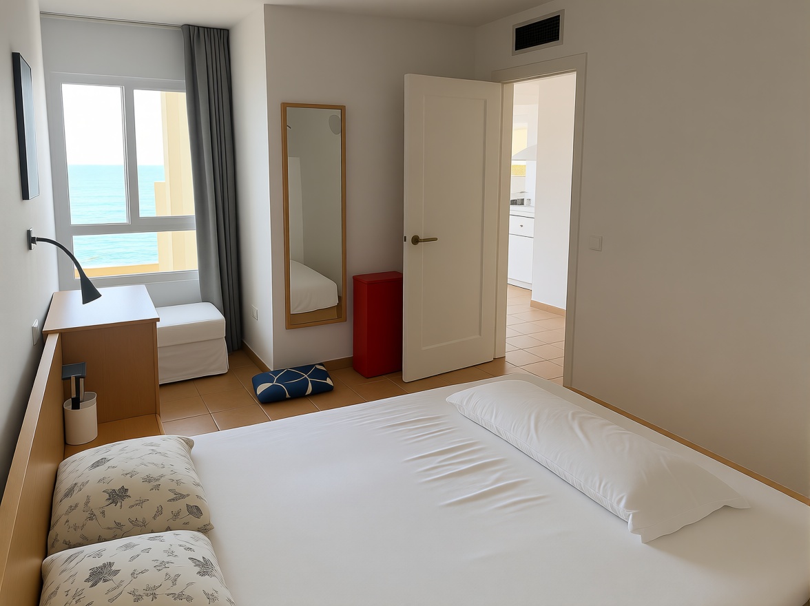 Penthouse in erste Meereslinie in Santa Eulalia del Río — Schlafzimmer