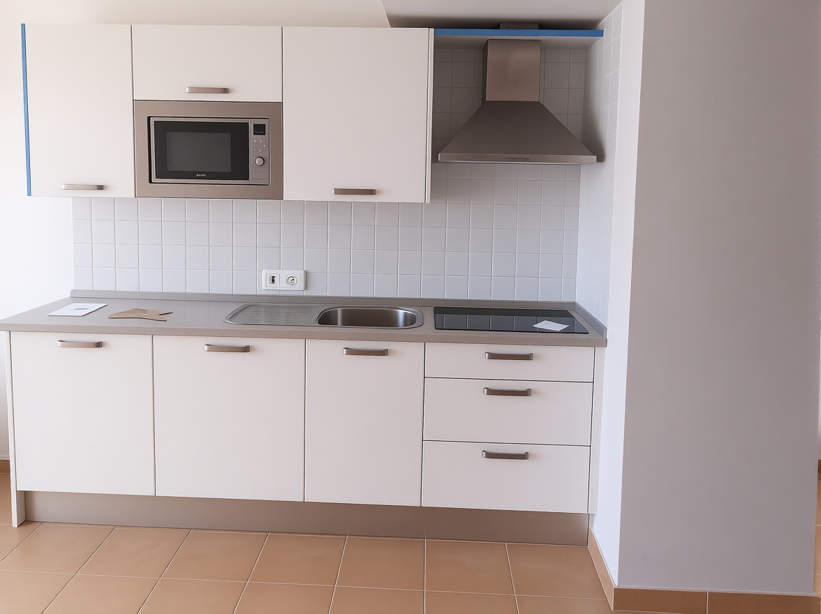 Penthouse in erste Meereslinie in Santa Eulalia del Río — Küche