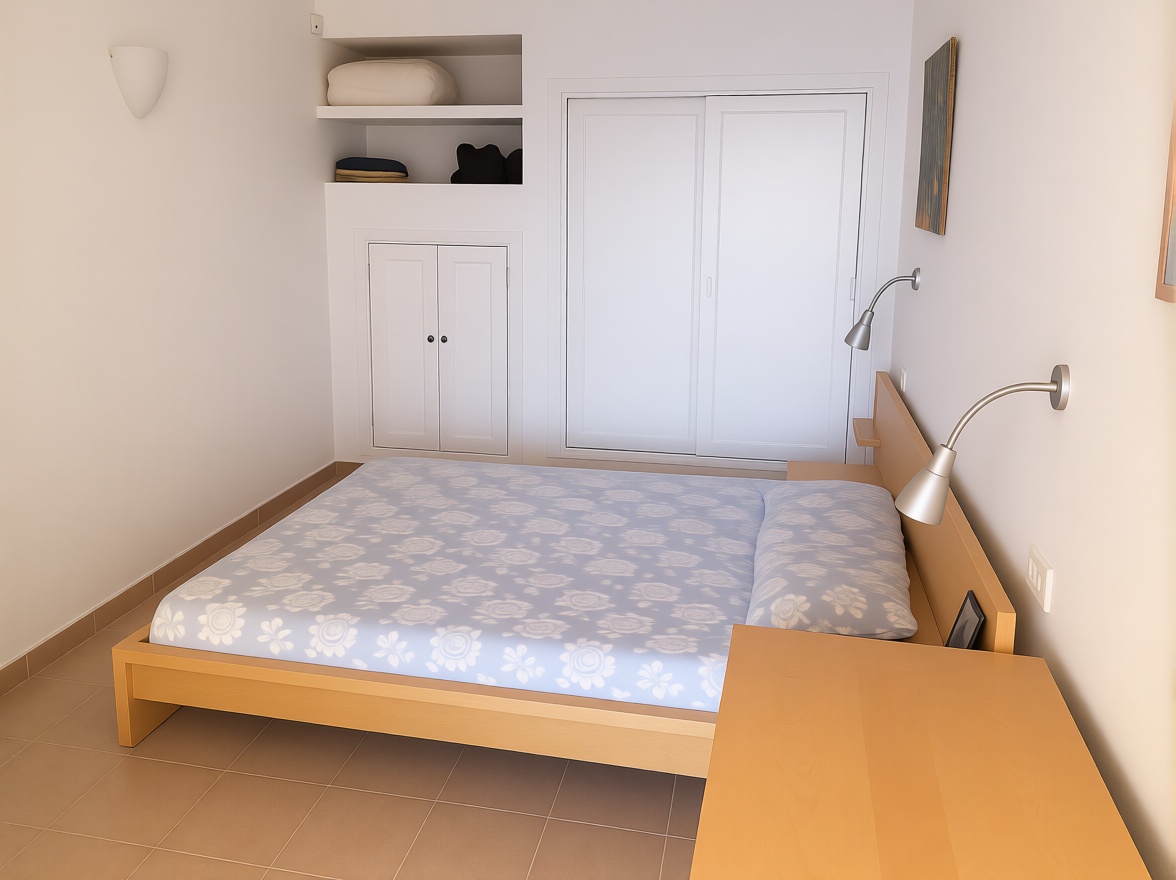 Wohnung in erste Strandlinie in Santa Eulalia del Río — Schlafzimmer