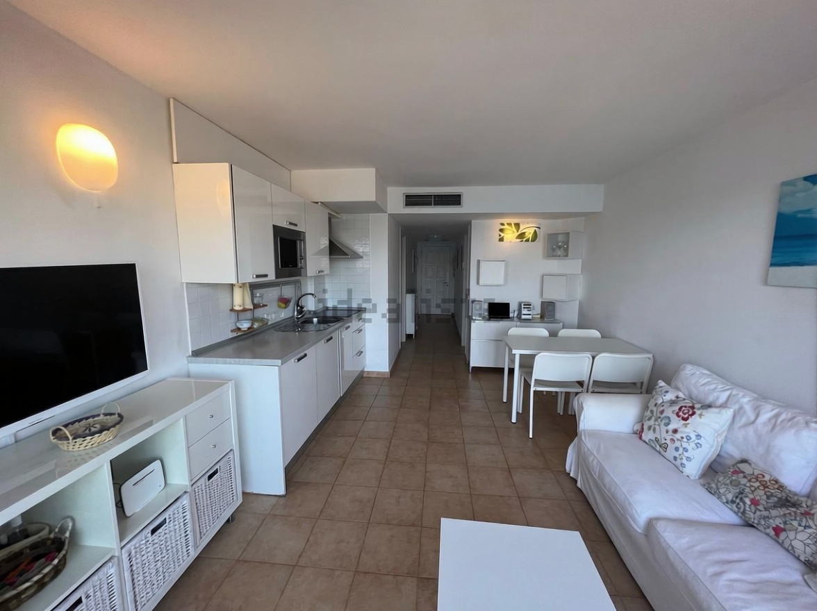Beachfront flat in Santa Eulalia del Río — Living room