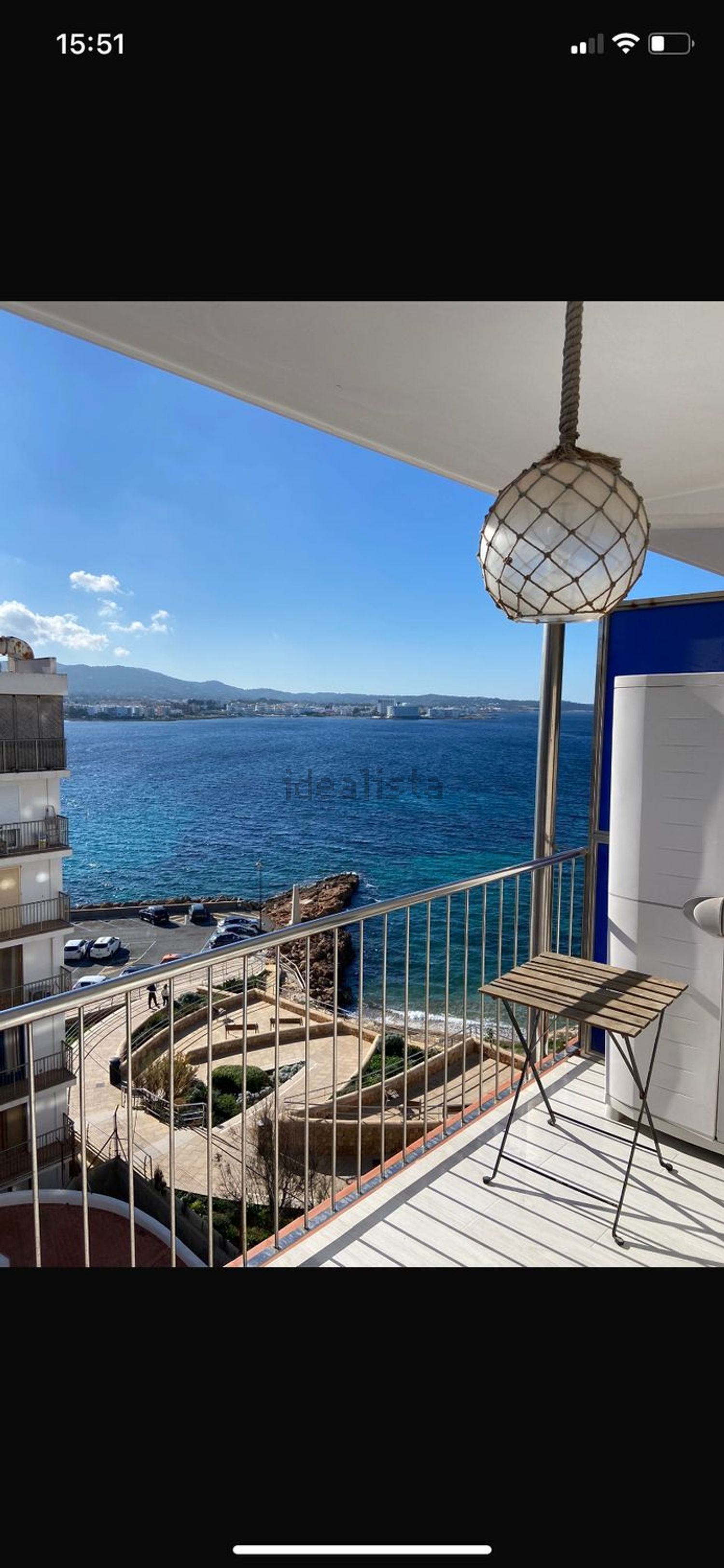Beachfront flat in Sant Antoni de Portmany — Sea terrace