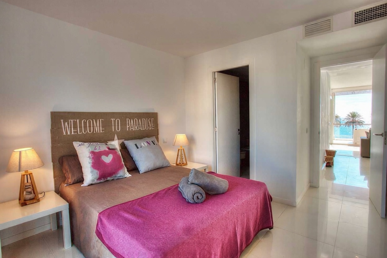 Wohnung in erste Strandlinie in Eivissa — Schlafzimmer