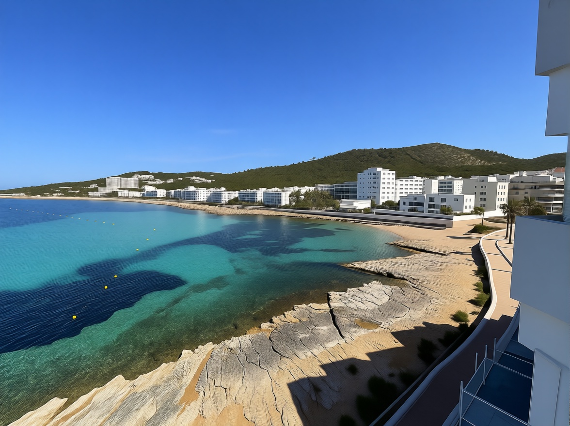 Beachfront flat in Sant Antoni de Portmany — Sea view