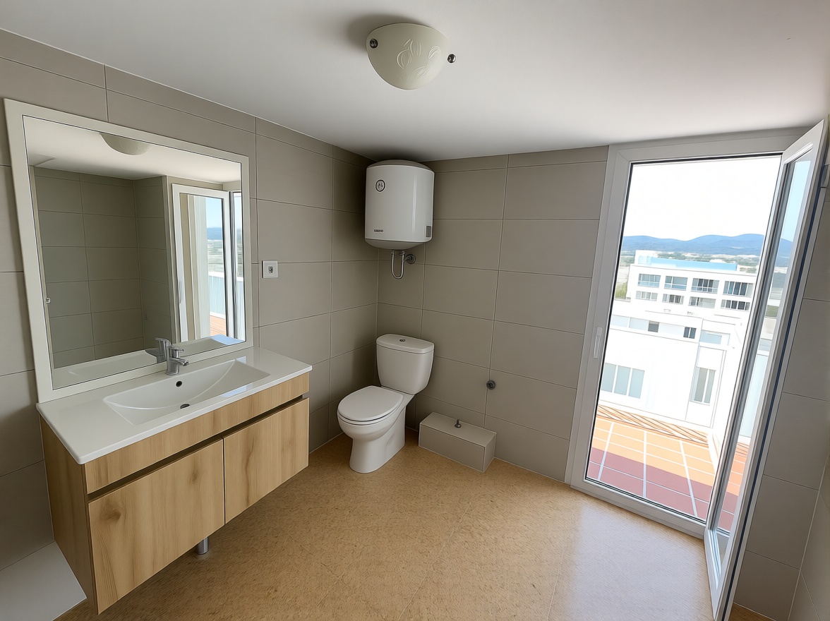 Beachfront flat in Sant Antoni de Portmany — Bathroom
