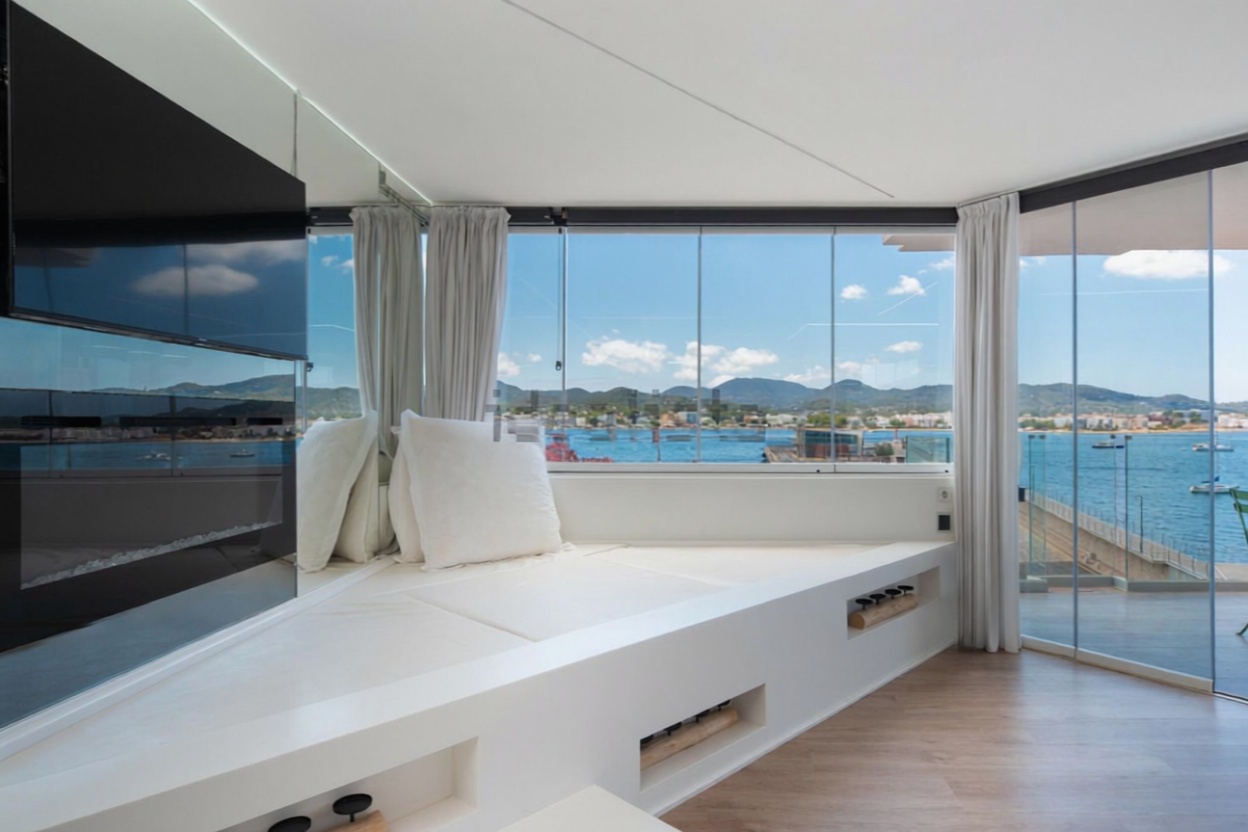 Beachfront flat in Sant Antoni de Portmany — Living room