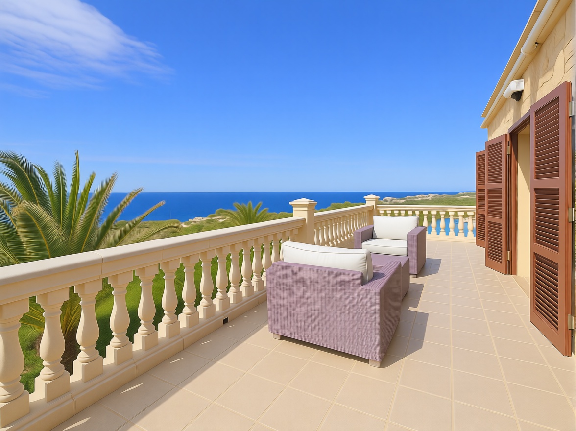 Chalet com acesso direto à praia em Mallorca, Balears (Illes) — Terraço mar