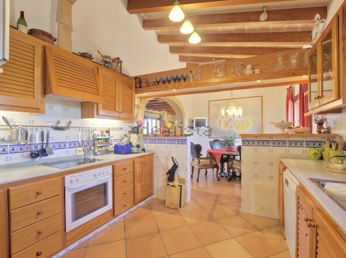Chalet com acesso direto à praia em Mallorca, Balears (Illes) — Cozinha