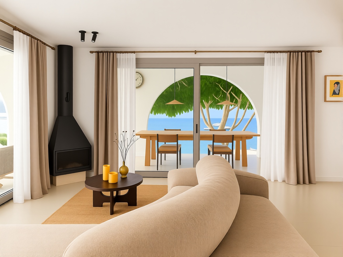 Chalet mit direkter Strandzugang in Maó/Mahón — Wohnzimmer