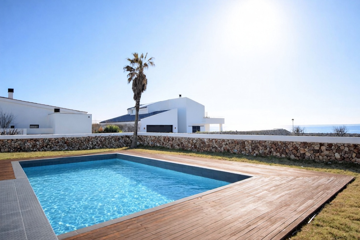 Chalet avec accès direct à la plage à Ciutadella — Vue mer