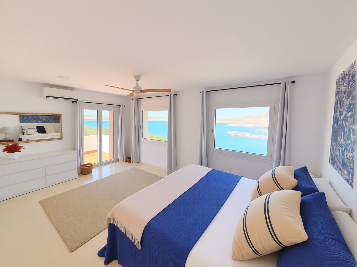 Chalet mit direkter Strandzugang in Maó/Mahón — Schlafzimmer