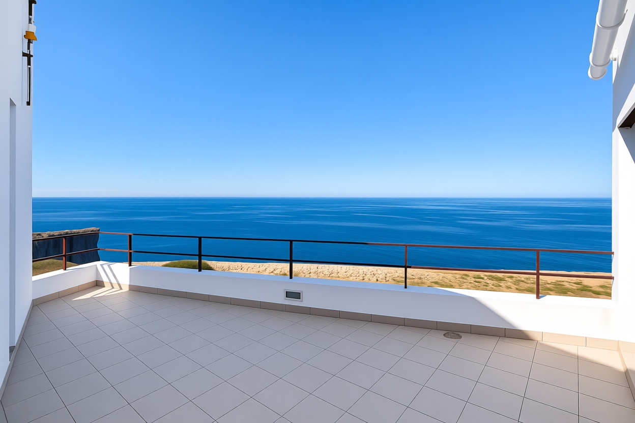 Chalet con acceso directo a playa en Ciutadella — Terraza mar