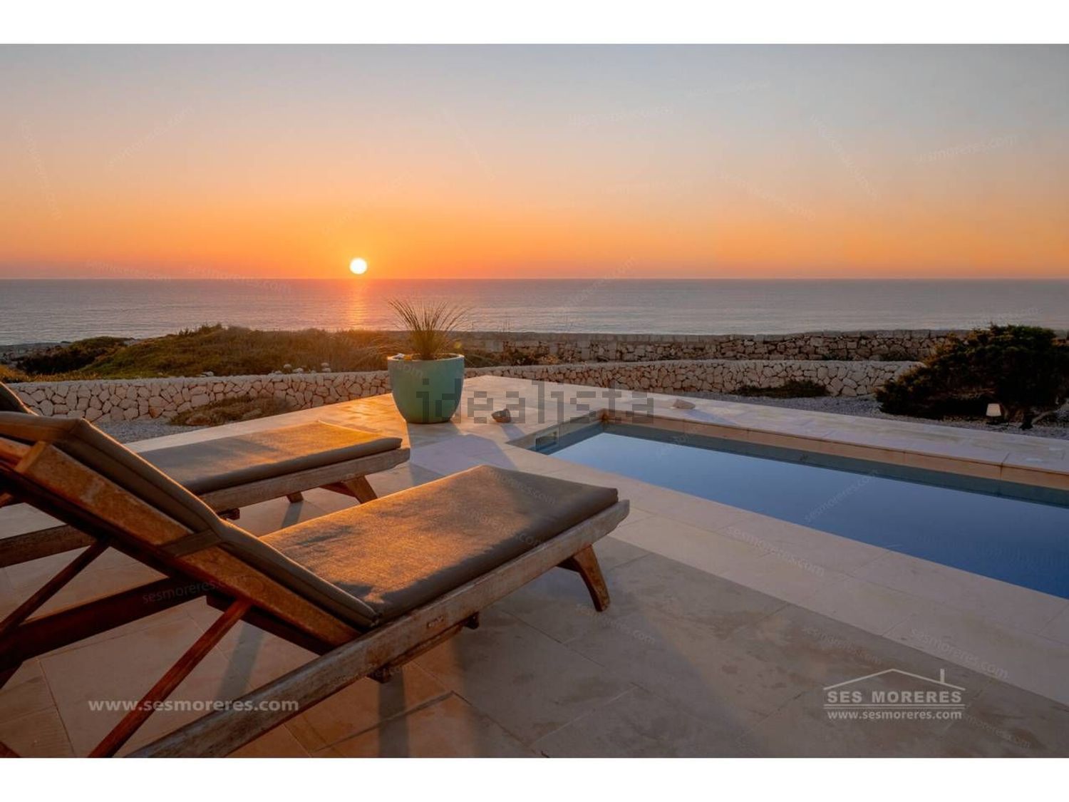 Chalet mit direkter Strandzugang in Ciutadella — Meerblick