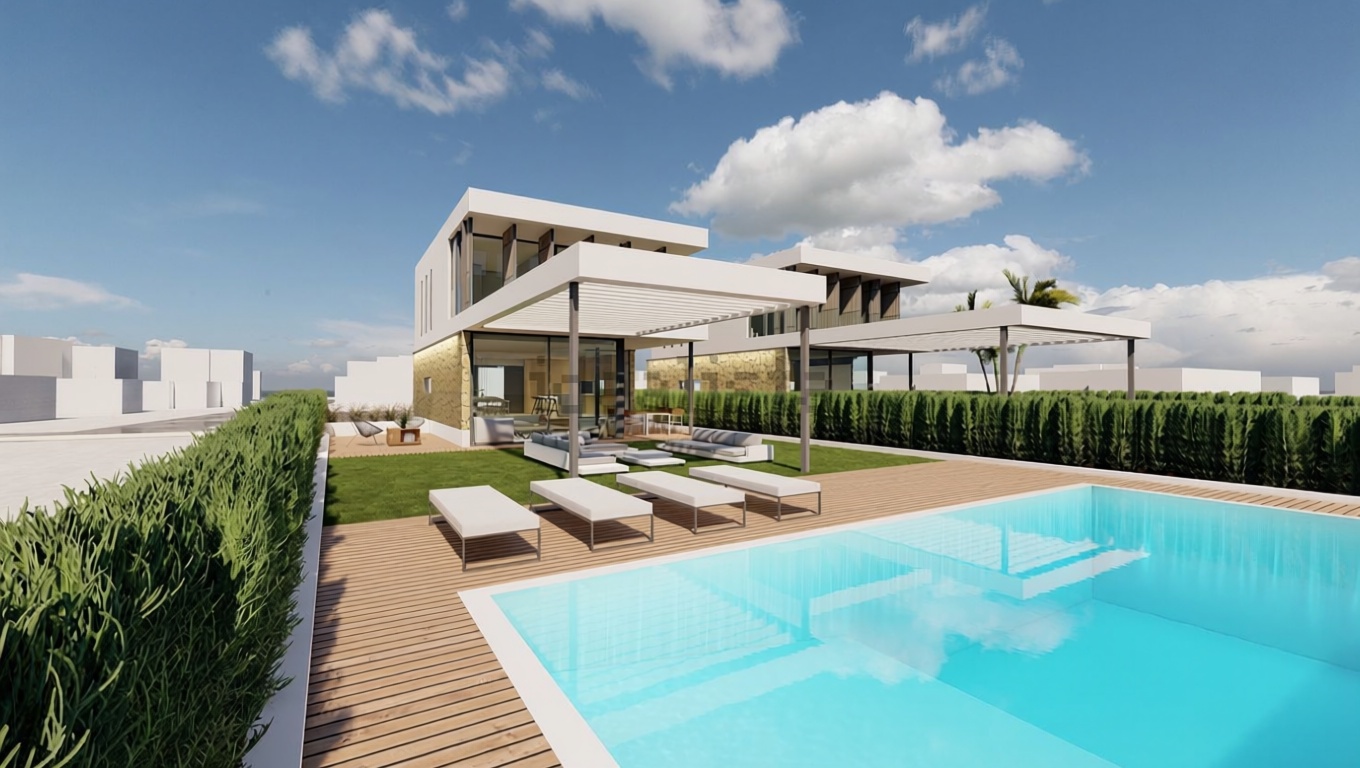 Chalet with direct beach access in Ciutadella — Pool