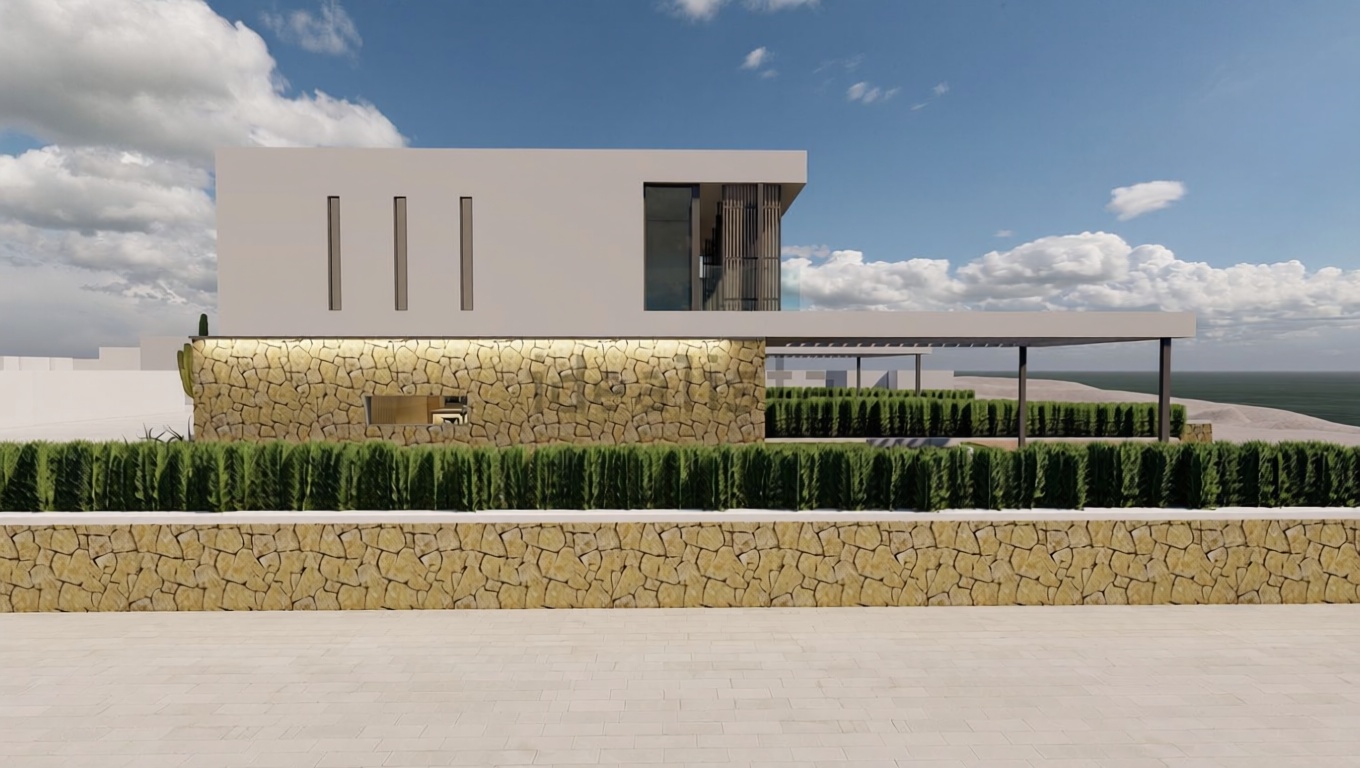 Chalet with direct beach access in Ciutadella — Facade