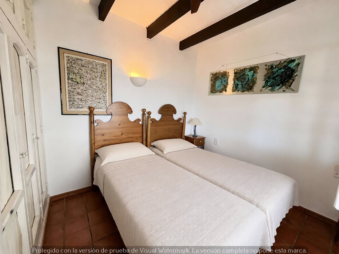 Chalet mit direkter Strandzugang in Alaior — Schlafzimmer