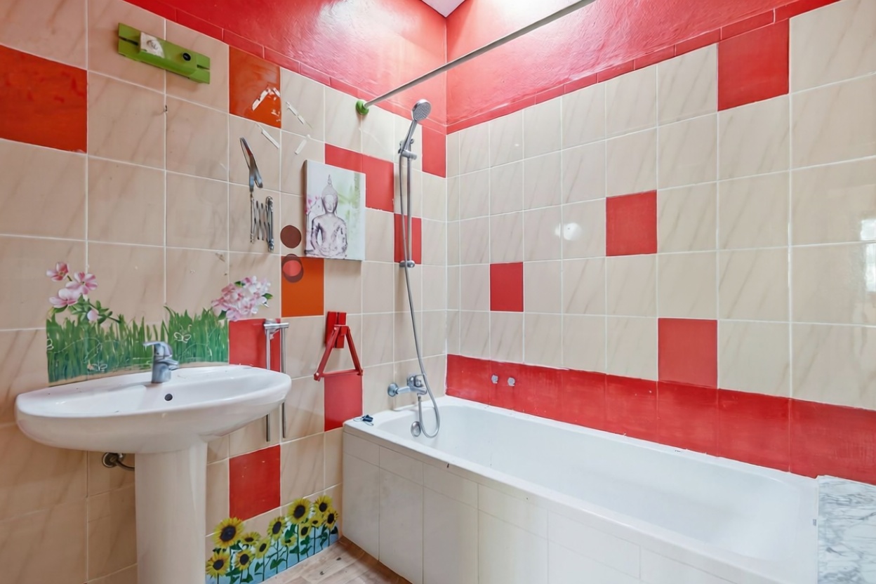 Chalet con acceso directo a playa en Ciutadella — Baño