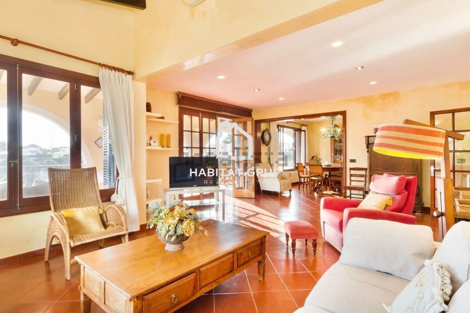 Chalet com acesso direto à praia em Ciutadella — Sala