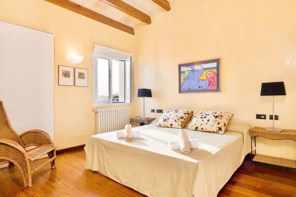 Chalet con acceso directo a playa en Ciutadella — Dormitorio