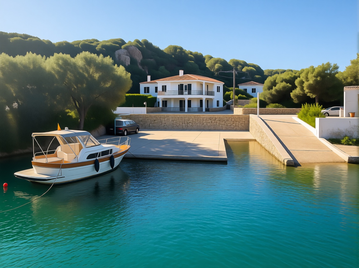 Chalet with direct beach access in Mallorca, Balears (Illes) — Sea view