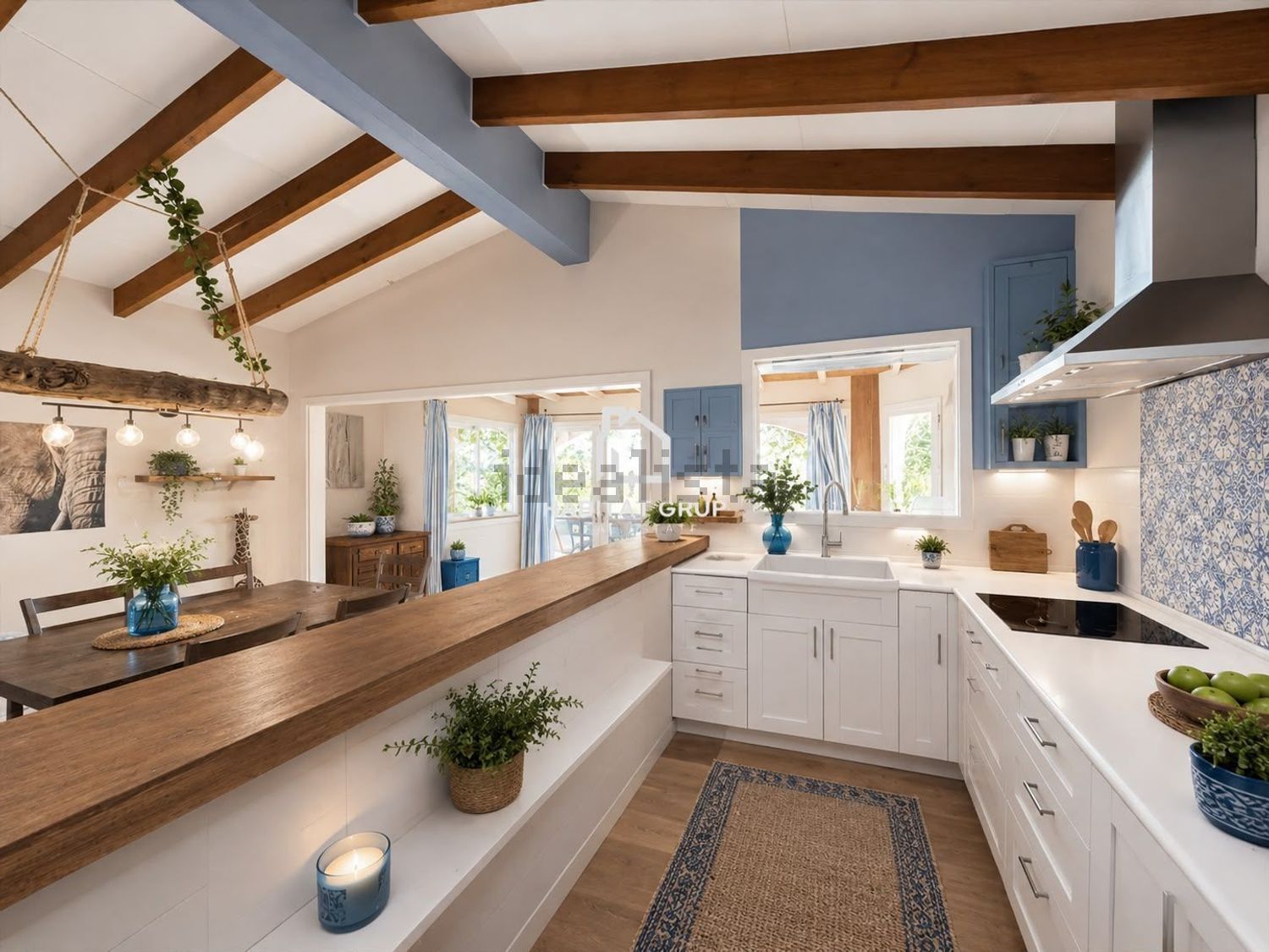 Chalet com acesso direto à praia em Ciutadella — Cozinha