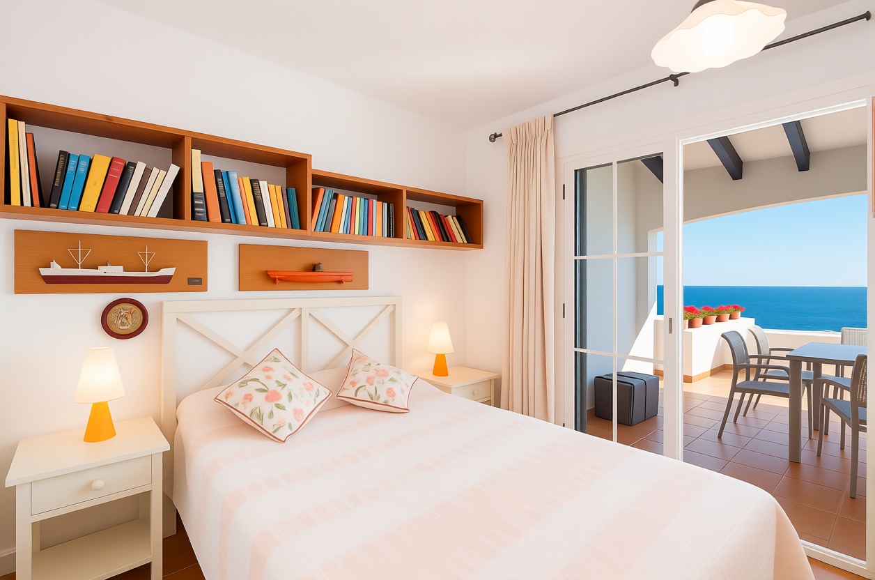 Chalet with direct beach access in Mallorca, Balears (Illes) — Bedroom