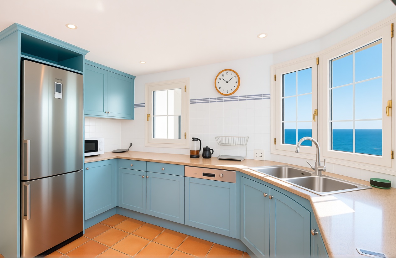 Chalet with direct beach access in Mallorca, Balears (Illes) — Kitchen