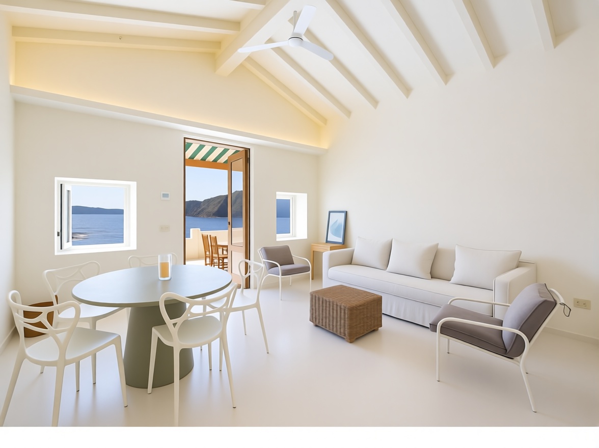 Chalet mit direkter Strandzugang in Maó/Mahón — Wohnzimmer