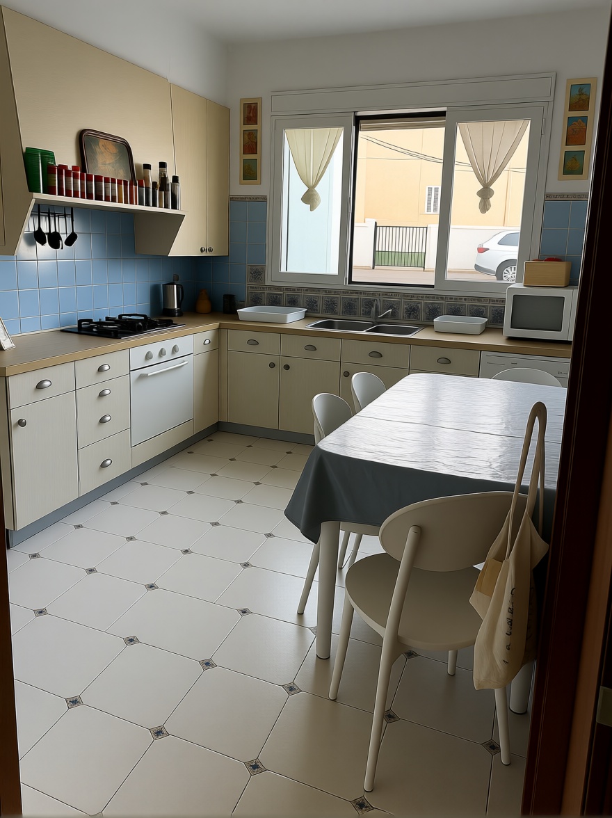 Chalet with direct beach access in Mallorca, Balears (Illes) — Kitchen