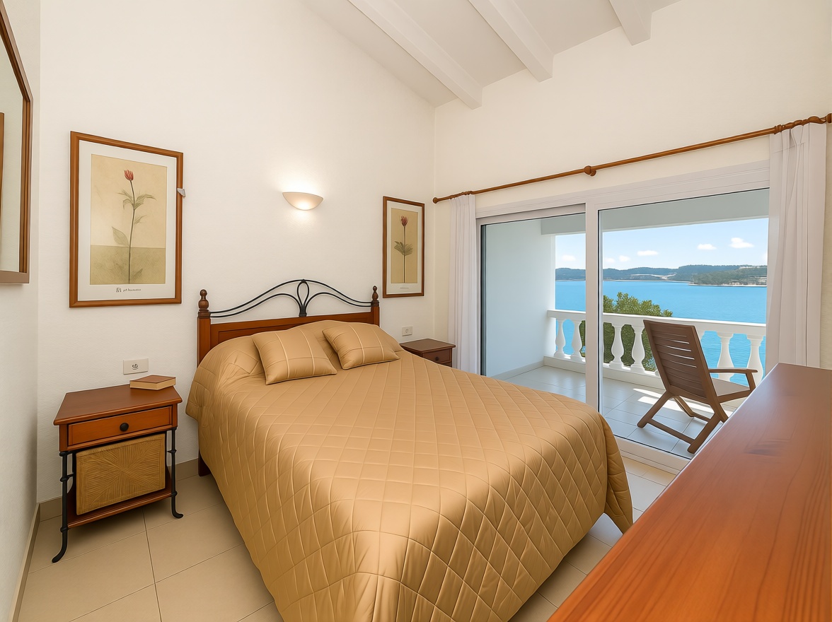 Chalet mit direkter Strandzugang in Maó/Mahón — Schlafzimmer