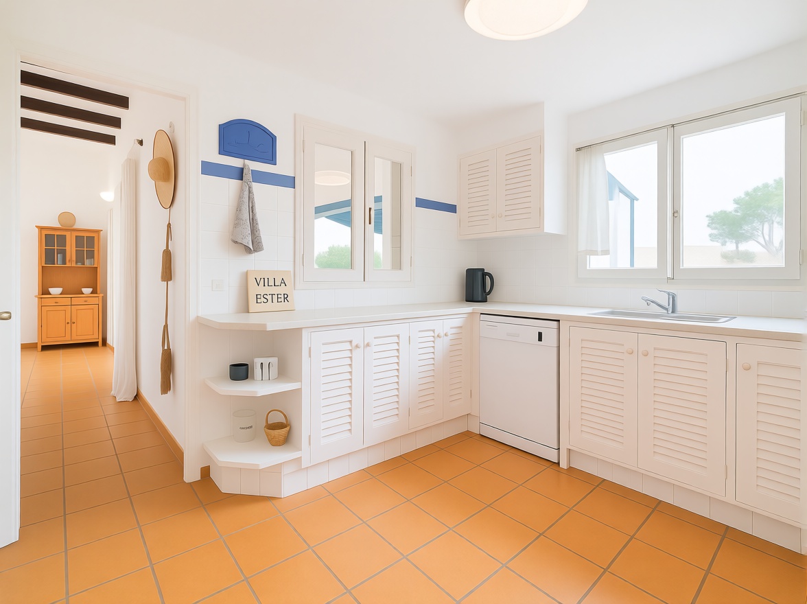 Chalet with direct beach access in Mallorca, Balears (Illes) — Kitchen