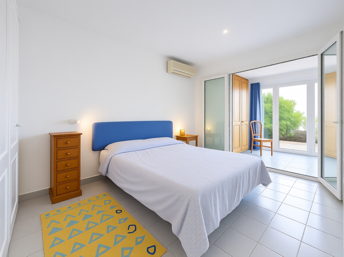 Chalet con acceso directo a playa en Es Mercadal — Dormitorio