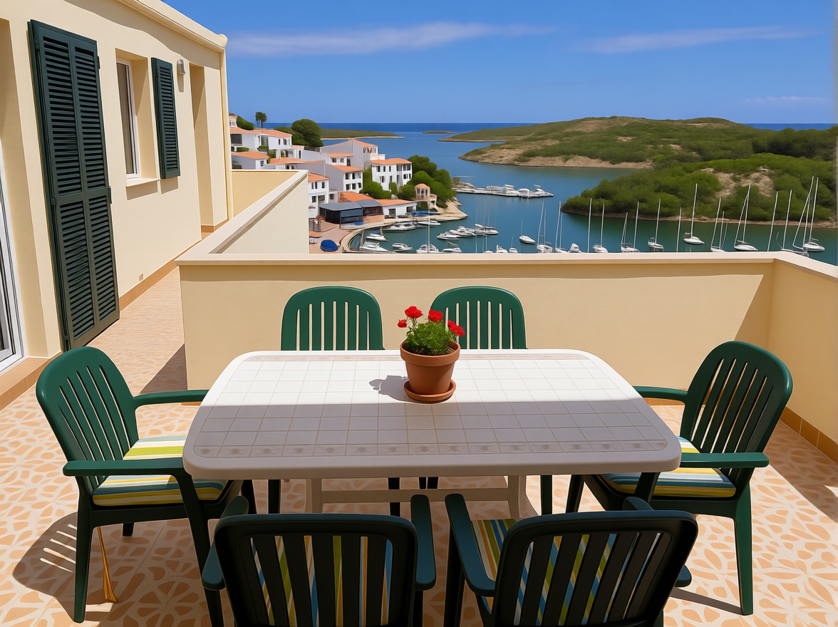 Chalet con acceso directo a playa en Es Mercadal — Terraza mar